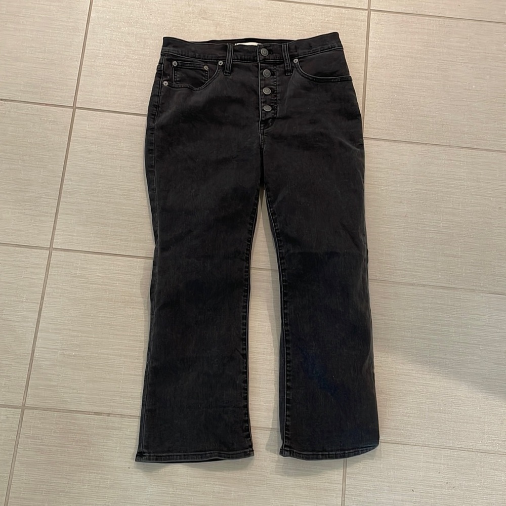 NEW Madewell Demi Boot jeans, black, 29P